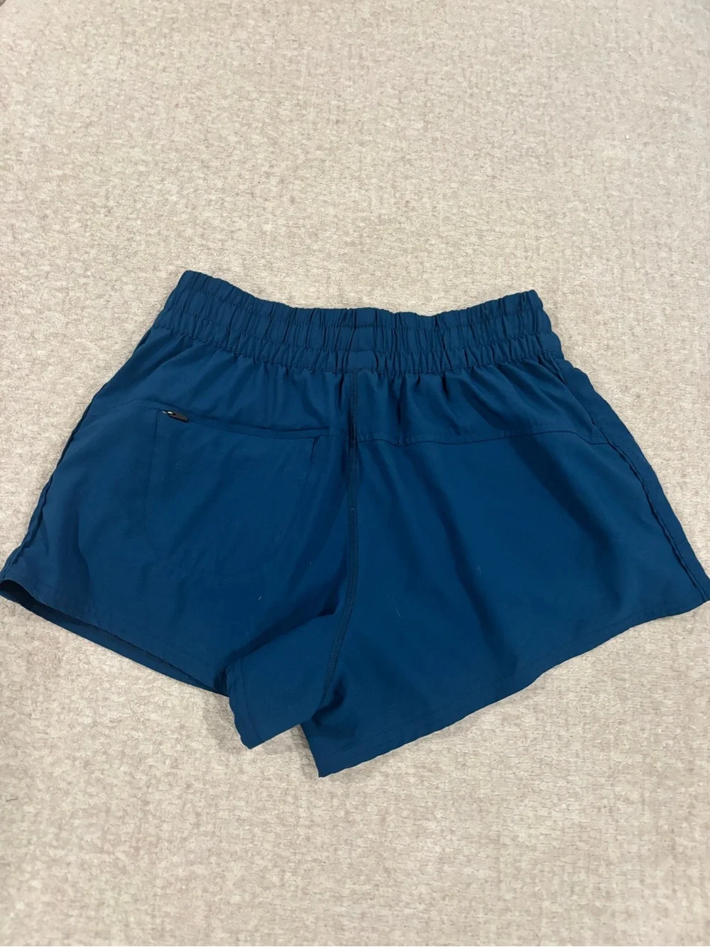 Vuori Deep Teal Elastic-Waist Athletic Shorts